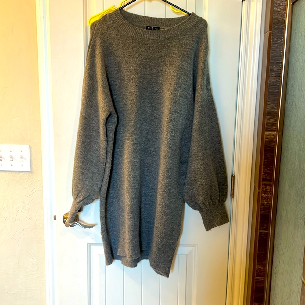 Top shop grey sweater dress